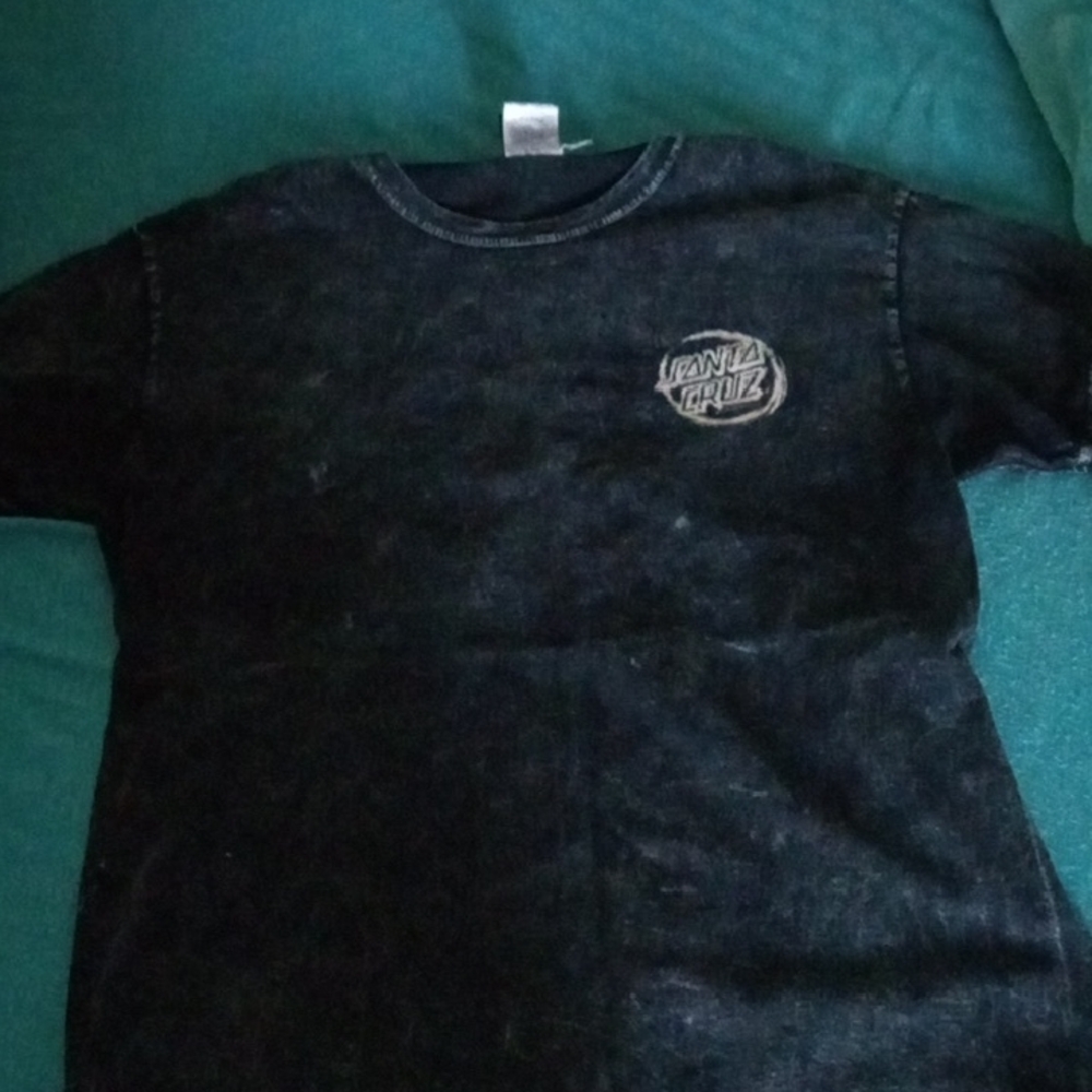 Santa Cruz Skateboards Black Short Sleeve Tee